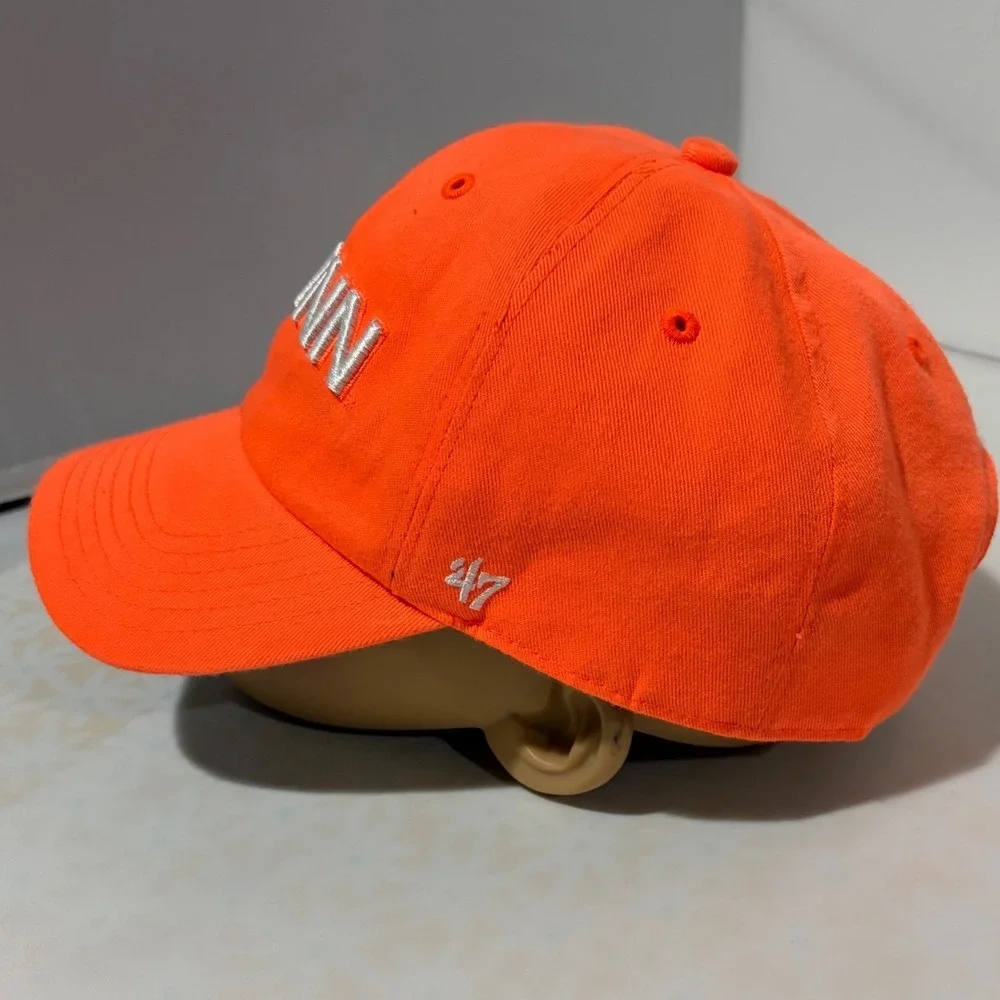 47 Brand UConn Huskies Womens Hat Neon Orange Adjustable Baseball Cap NCAA
